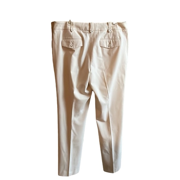 Talbots Signature Boot Ivory Dress Pants Size 12 - Picture 2 of 9